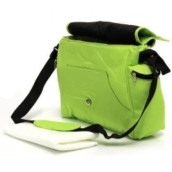 Baby Travel Zeta Changing Bag LIME Plain (Clearance)