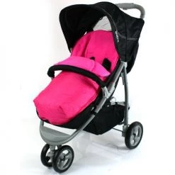Baby Travel Fleece Lined Baby Footmuff Liner To Fit Britax Verve Raspberry Pink Footmuffs