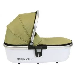 3 In 1 Pram Systems Marvel Carrycot - Olive Pearl
