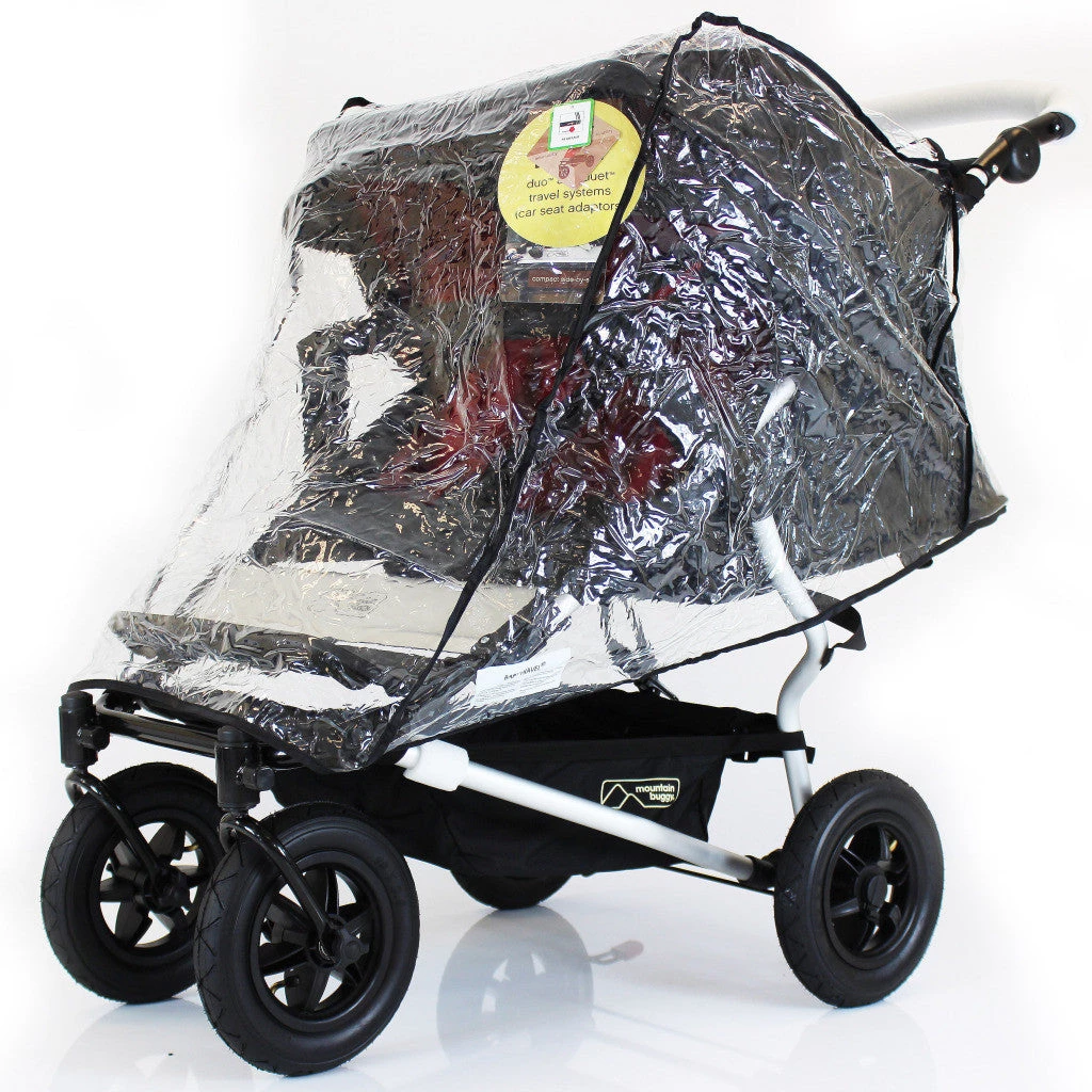 Baby Travel Heavy Duty New Rain Cover To Fit Hauck Roadster Duo SLX Twin Pushchair