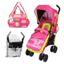 ISafe OPTIMUM Stroller Mea LUX Design + Parent Console + Bag Strollers & Buggies
