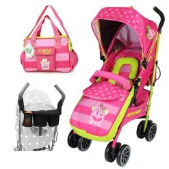 ISafe OPTIMUM Stroller Mea LUX Design + Parent Console + Changing Bag