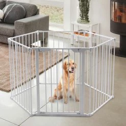 Baby Travel Stair Gates Baby Playpen 3in1 By ISafe Fire Guard Room Divider Safety Gate (Fabric)