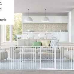 Baby Travel Stair Gates Baby Playpen 3in1 By ISafe Fire Guard Room Divider Safety Gate (Fabric)