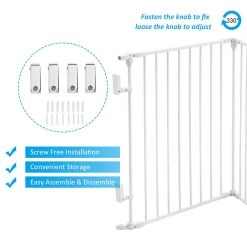 Baby Travel Stair Gates Baby Playpen 3in1 By ISafe Fire Guard Room Divider Safety Gate (Fabric)