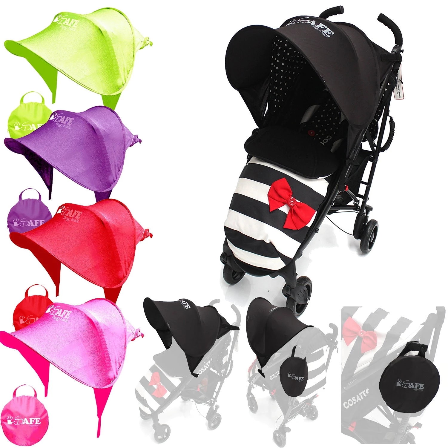 Baby Travel I-Safe Buggy Shade Universal Stroller Sun Shade Maker For Hauck Speed Related Accessories