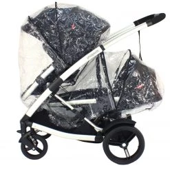 Baby Travel Tandem Raincovers Phil & Teds Storm Rain Cover For Promenade Baby Pushchair Carrycot Tandem Inline