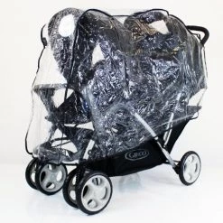 Raincover For Graco Stadium Duo Tandem Junior Baby Travel System (Oxford) Tandem Raincovers
