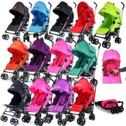 Holiday Strollers ZeTa Vooom Stroller Buggy Pushchair Rain Cover Included