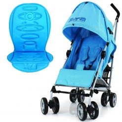 Holiday Strollers ZeTA Vooom Stroller Ocean With Luxury Padded Liner